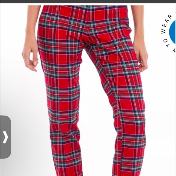 crown & ivy Pants - Crown & Ivy Millennium like new Red stretchy Plaid Pants size 12